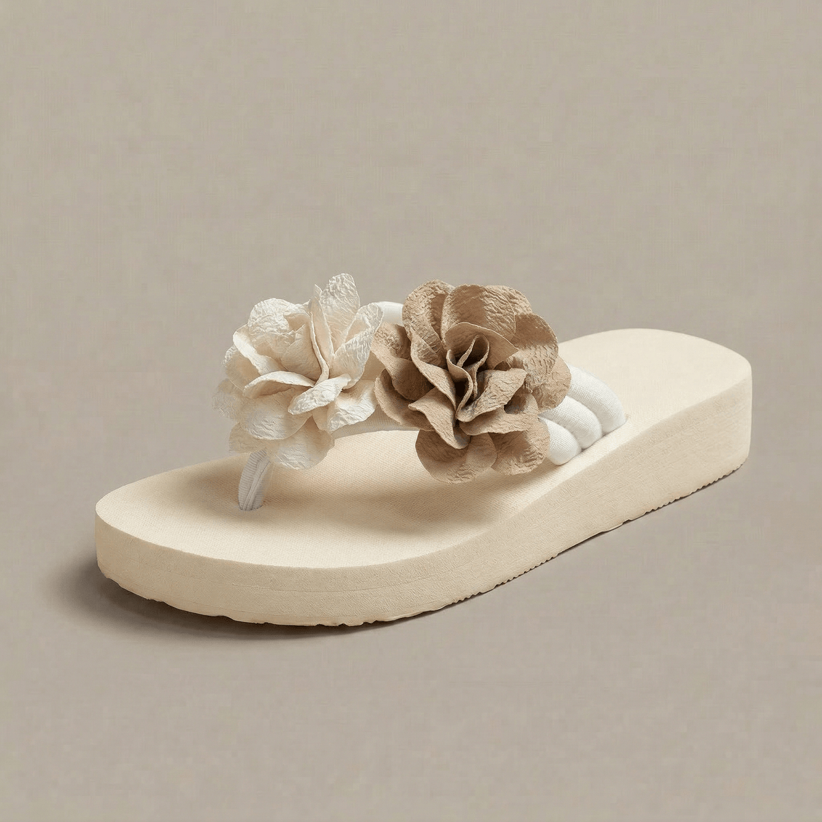 Tong Femme Fleurs Été