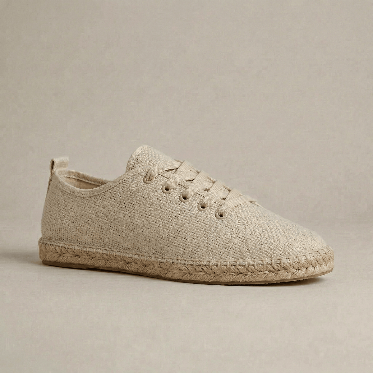 Espadrille à Lacets Plates