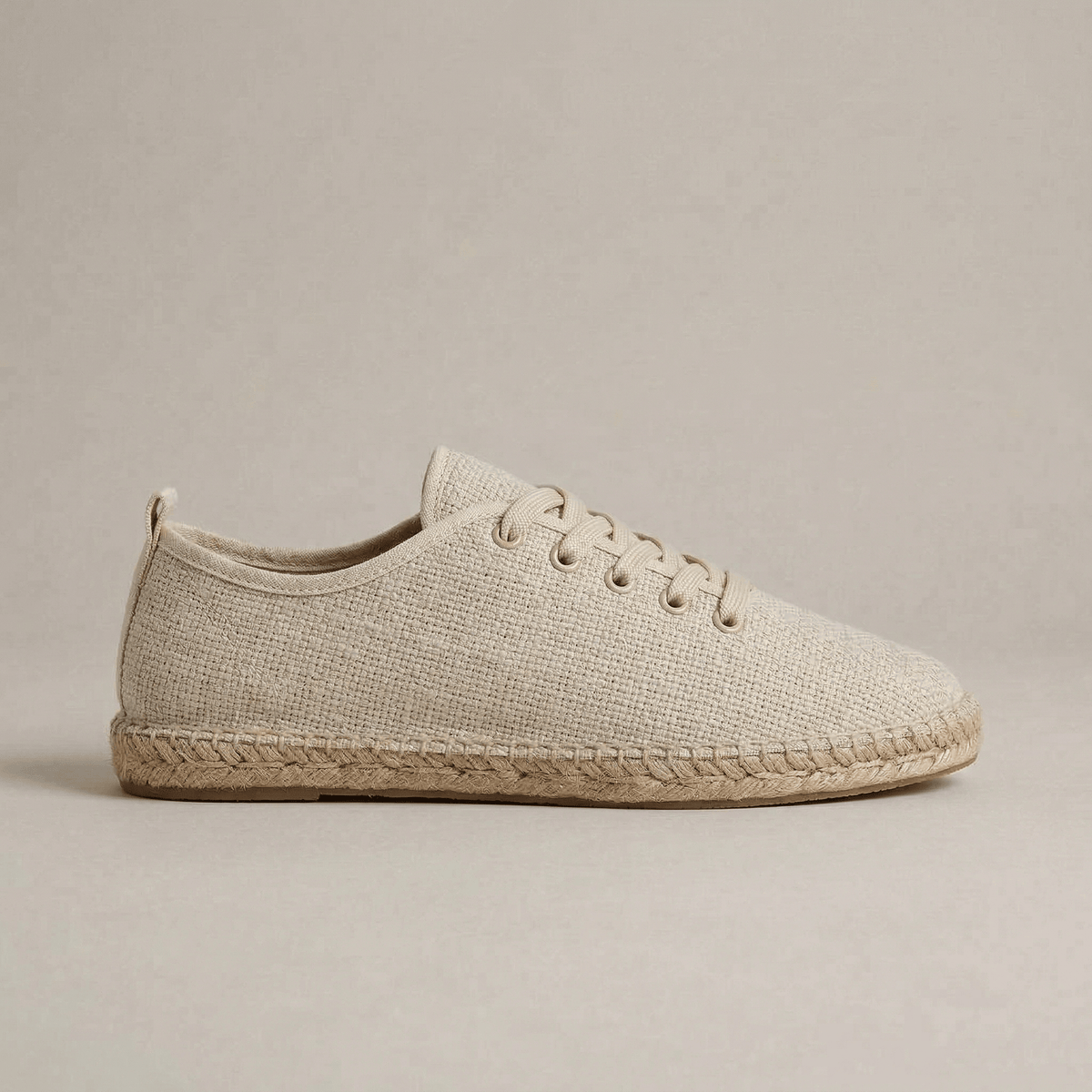 Espadrille à Lacets Plates