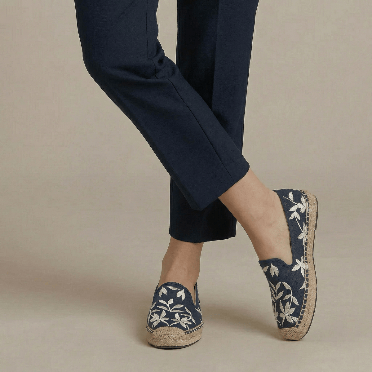 Espadrille Broderie Été
