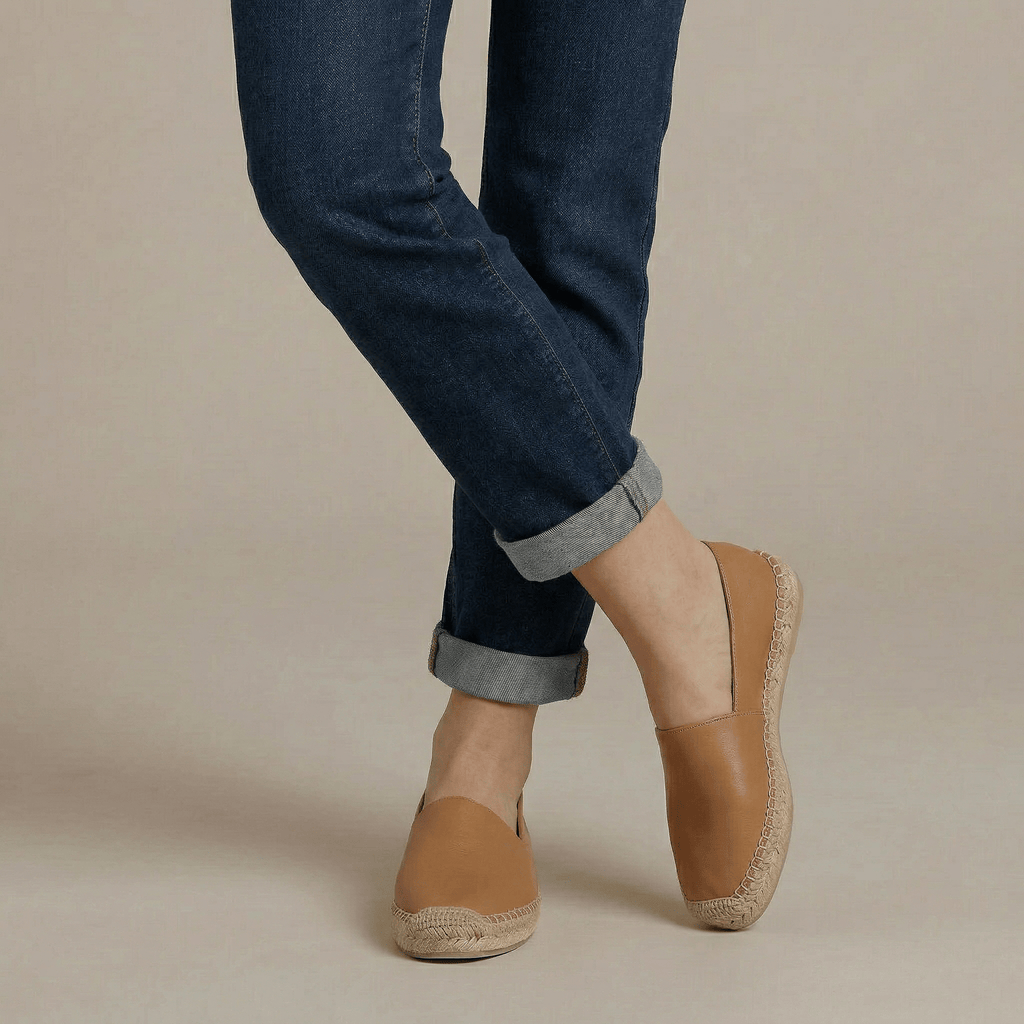 Espadrille Cuir Femme