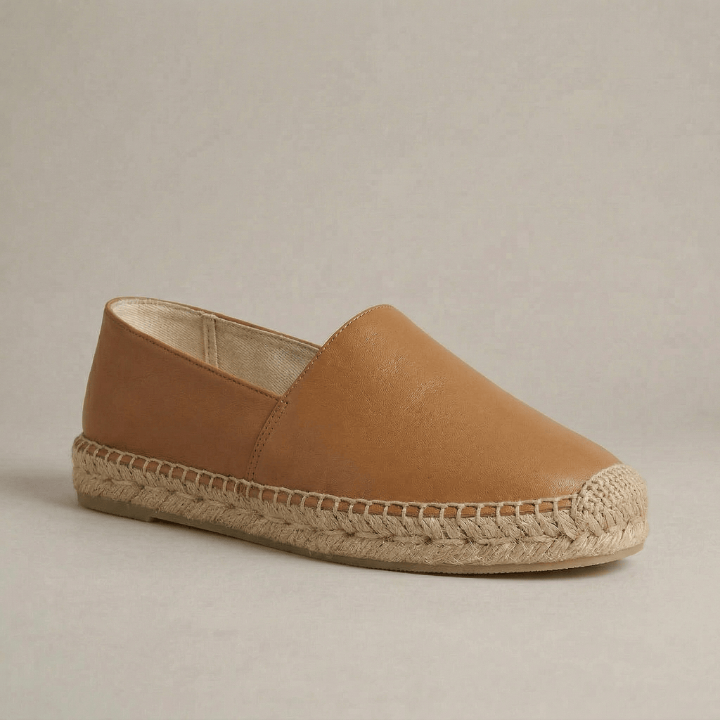 Espadrille Cuir Femme