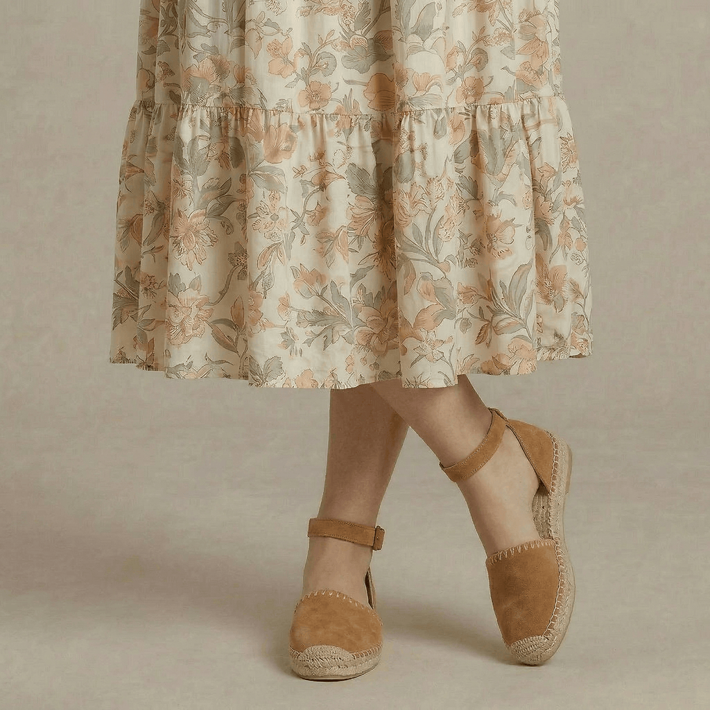 Espadrille Daim Bride Cheville