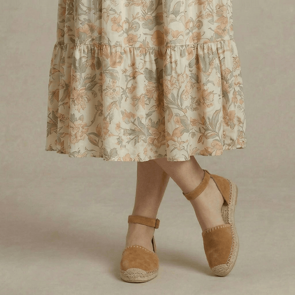 Espadrille Daim Bride Cheville