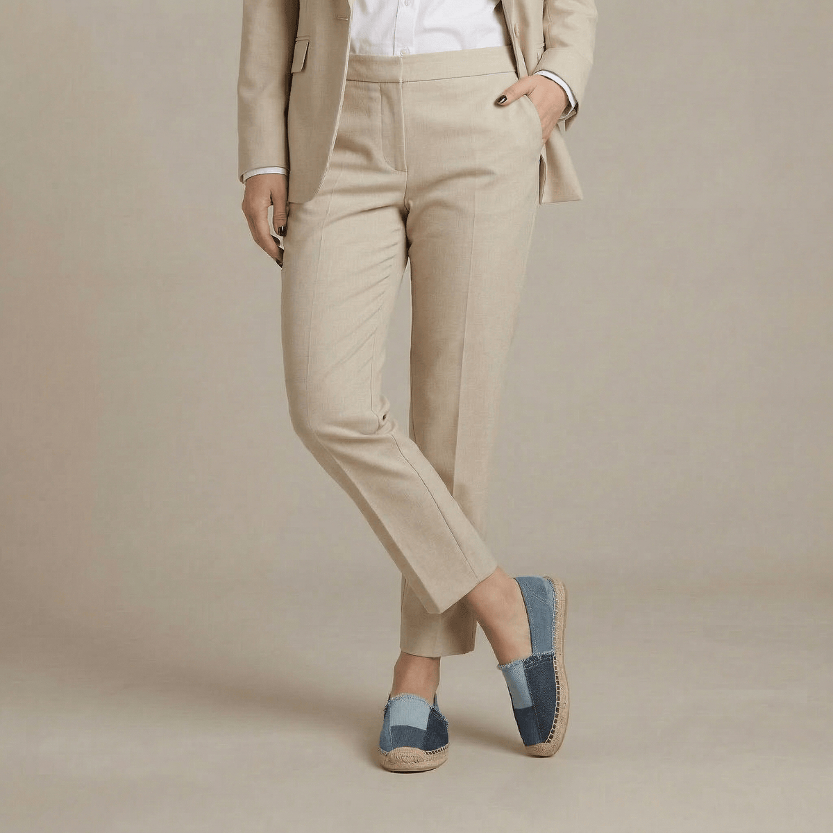 Espadrille Denim Femme