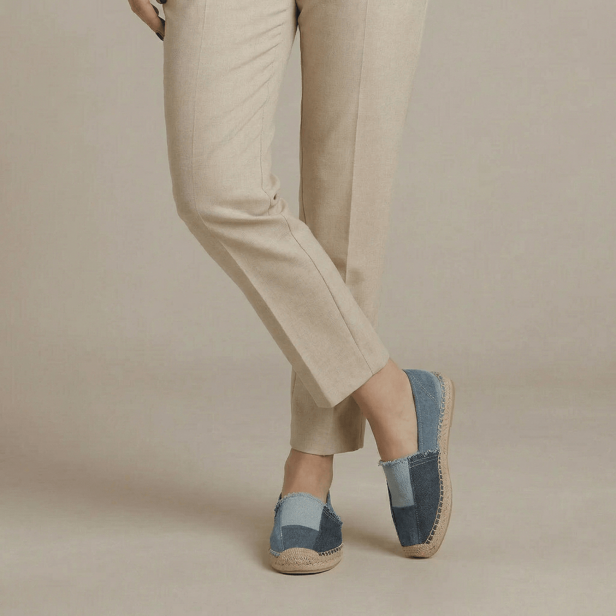Espadrille Denim Femme