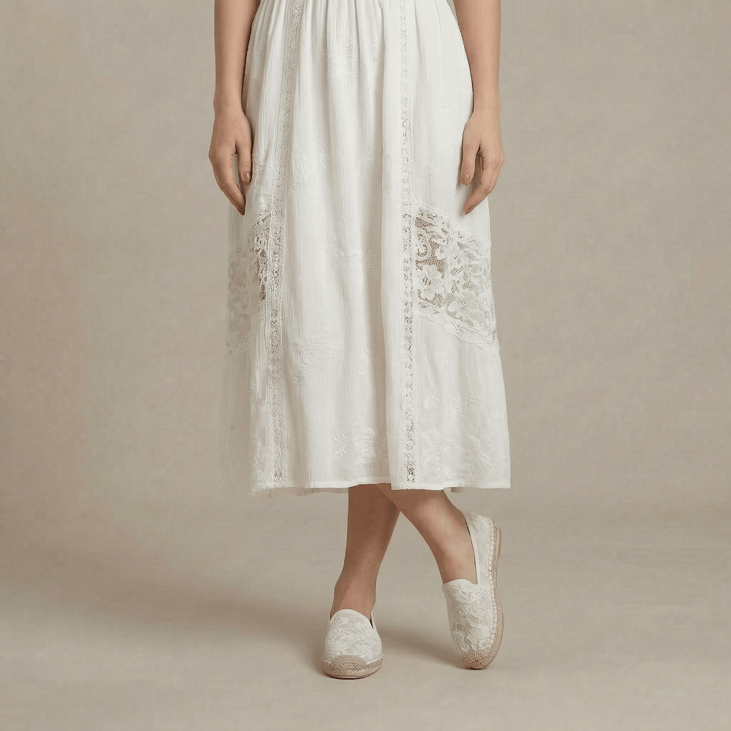 Espadrille Dentelle Femme