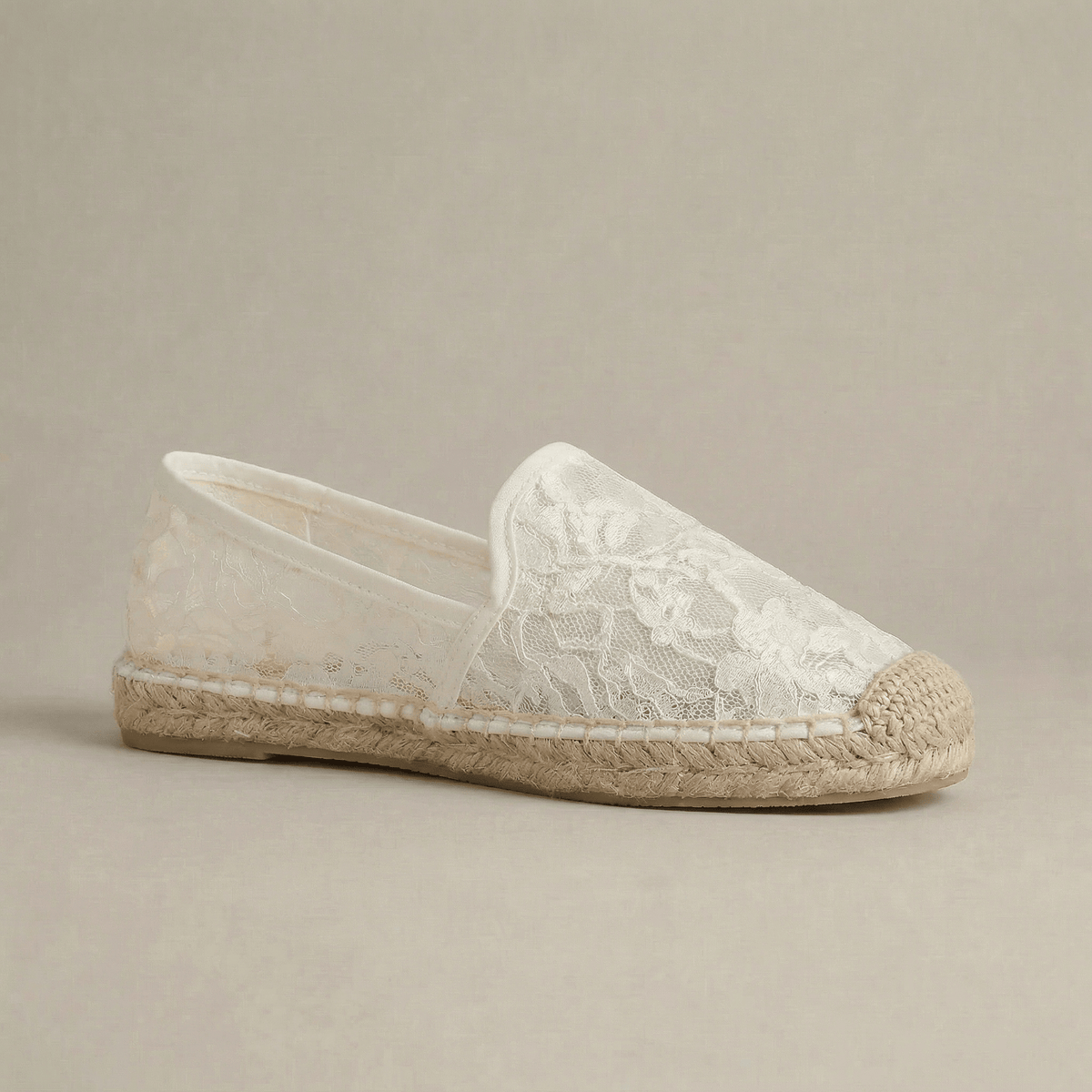 Espadrille Dentelle Femme
