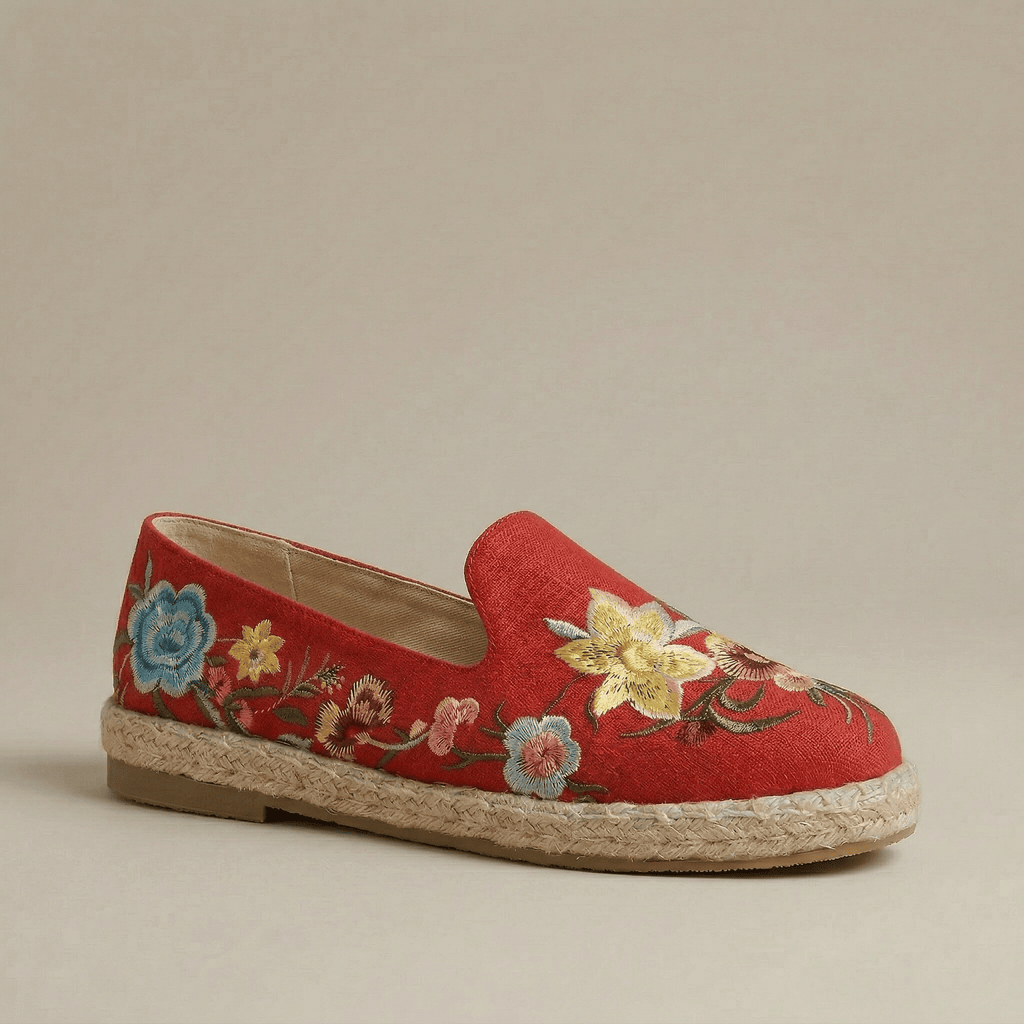 Espadrille Femme Broderie Florale