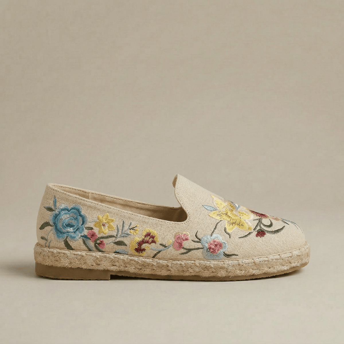 Espadrille Femme Broderie Florale