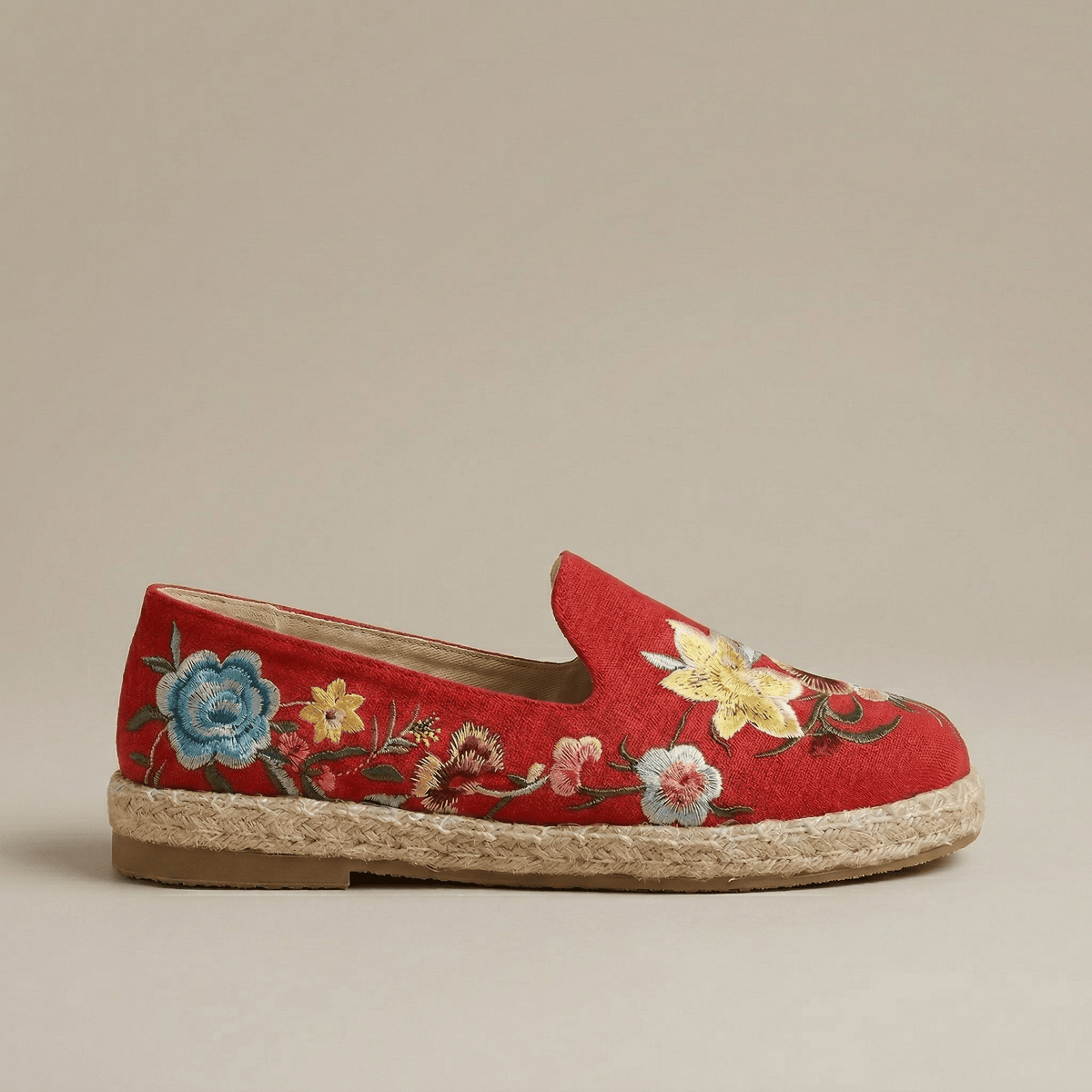 Espadrille Femme Broderie Florale