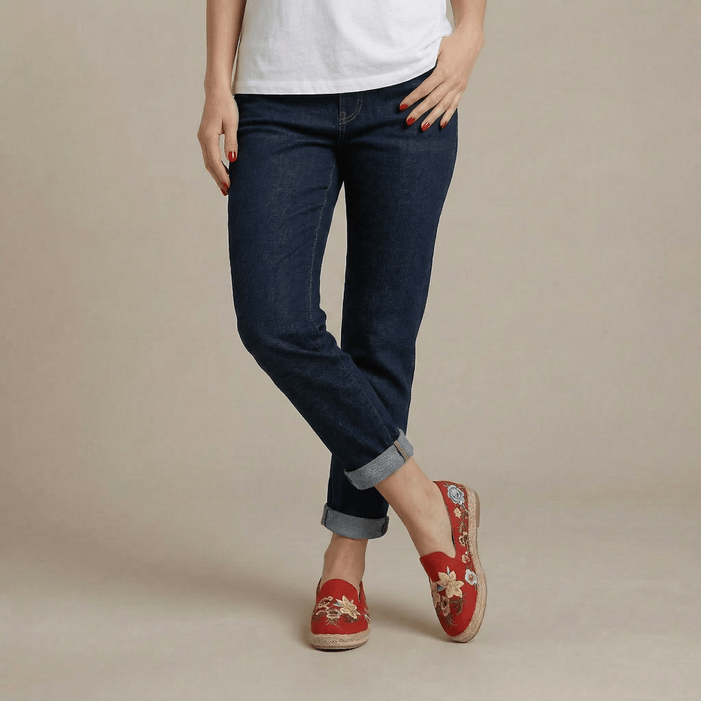 Espadrille Femme Broderie Florale