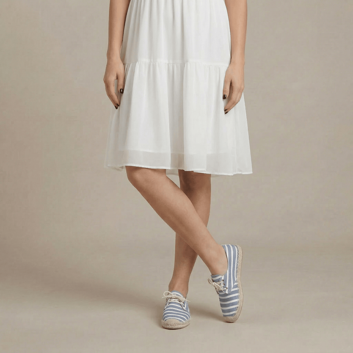 Espadrille Femme Coton Bleu