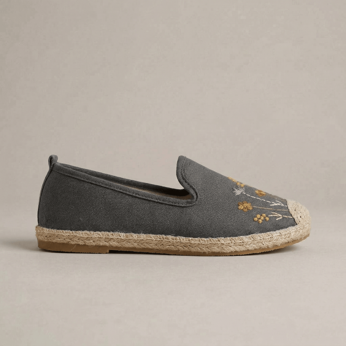 Espadrille Fleurs Brodées Femme