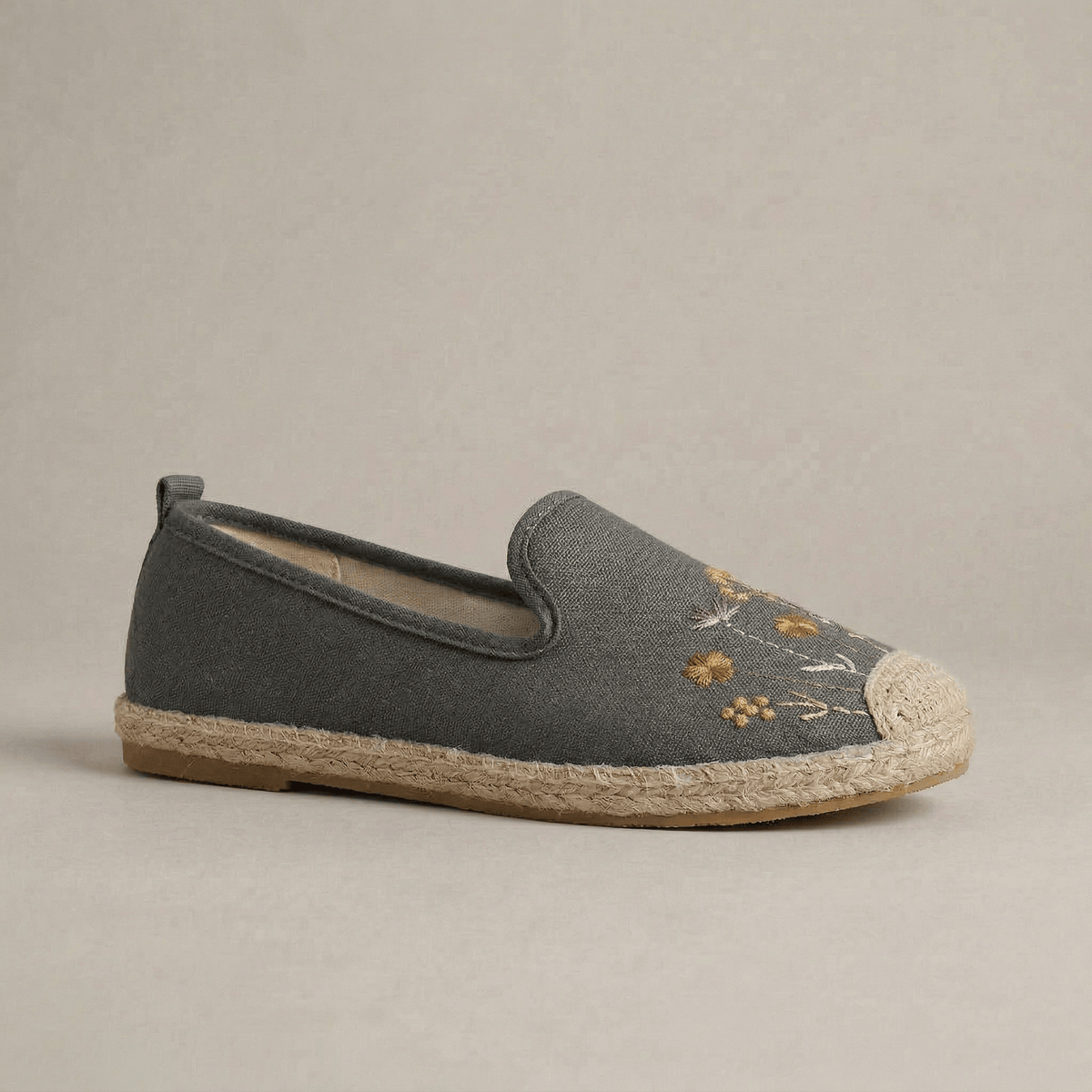 Espadrille Fleurs Brodées Femme