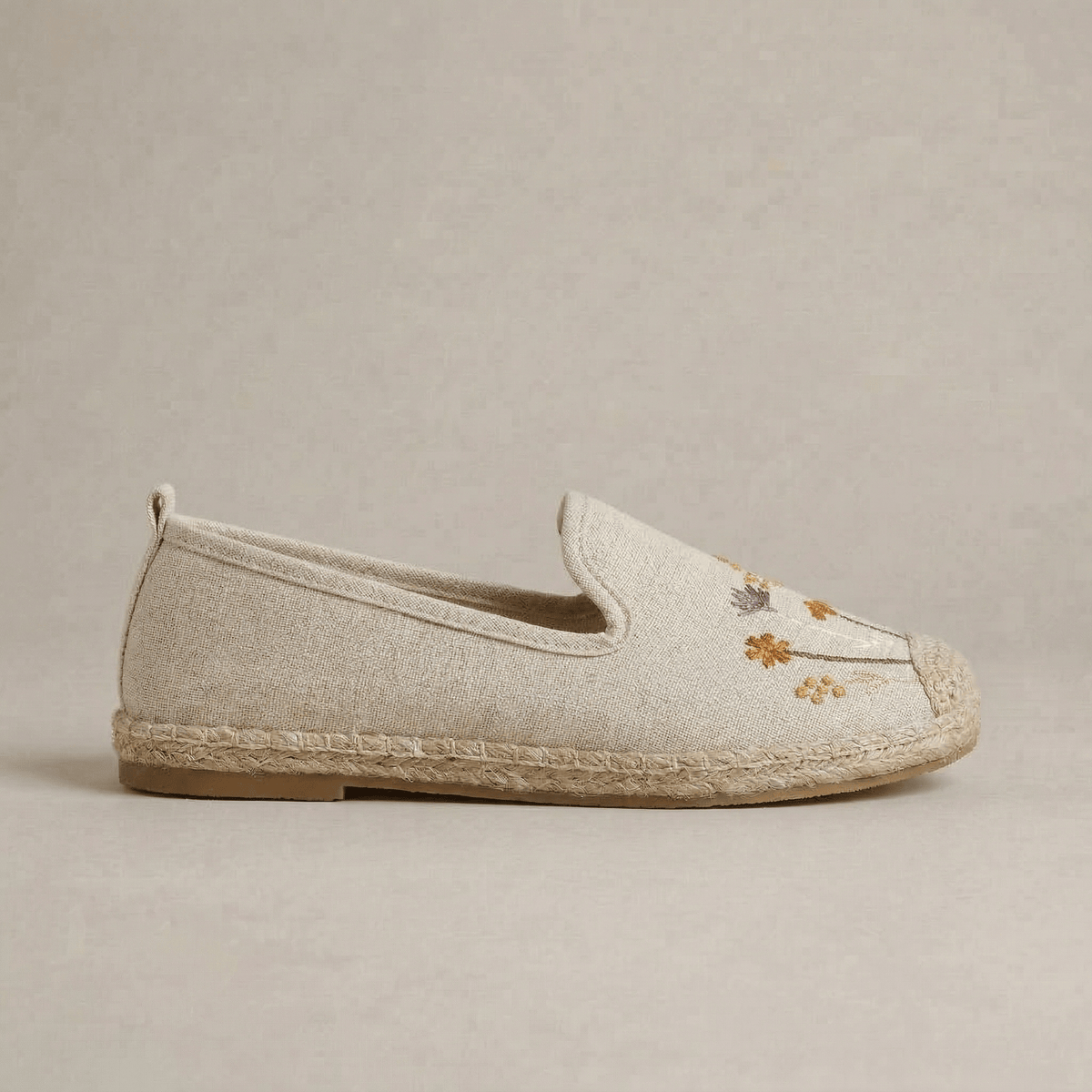 Espadrille Fleurs Brodées Femme