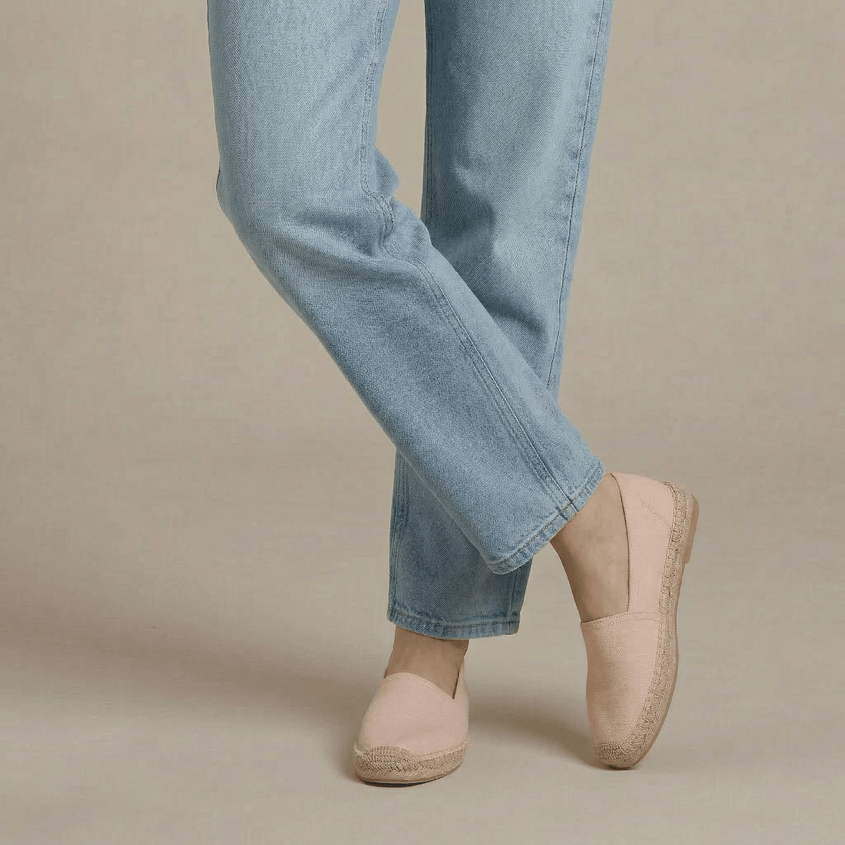 Espadrille Plate en Toile