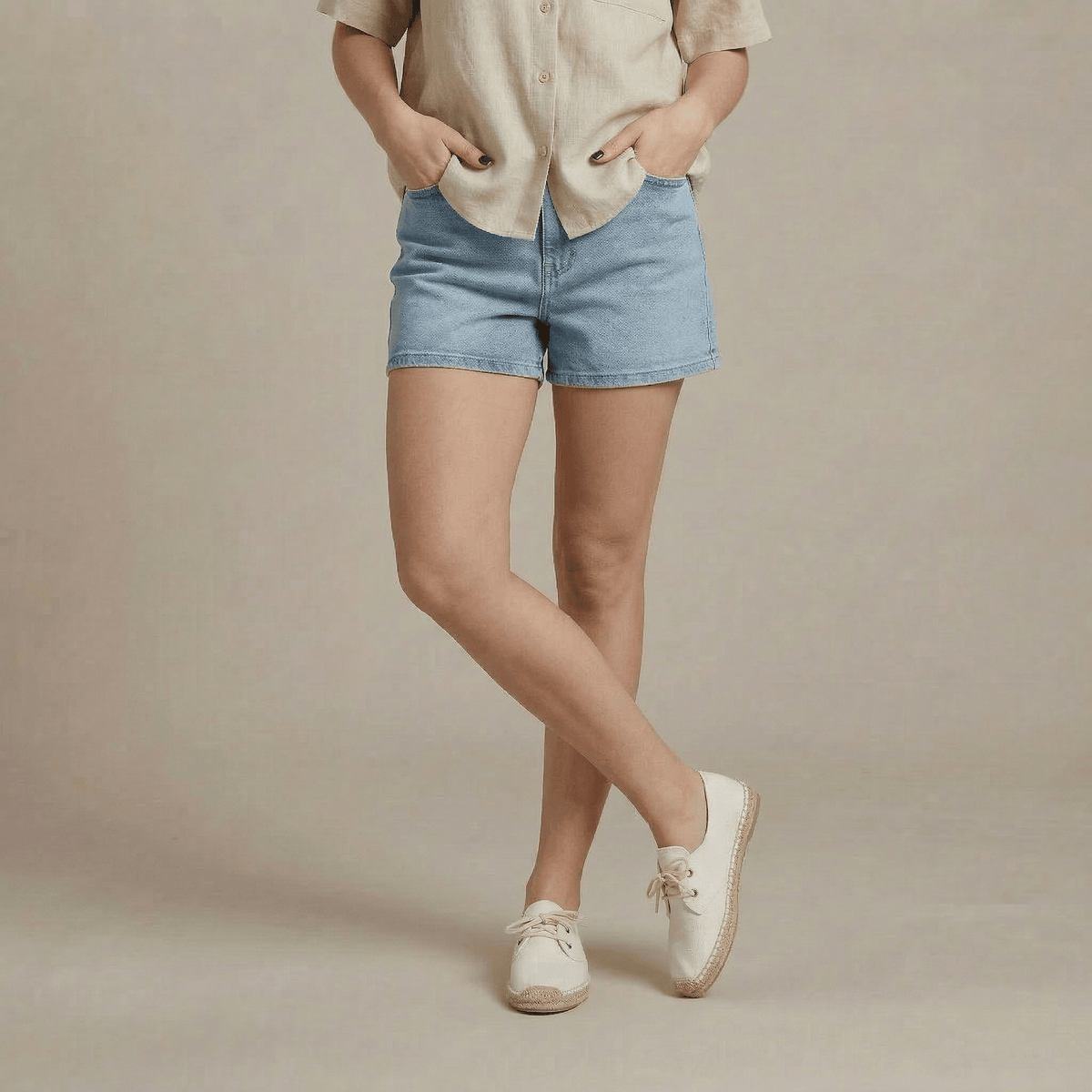 Espadrille Toile à Lacets