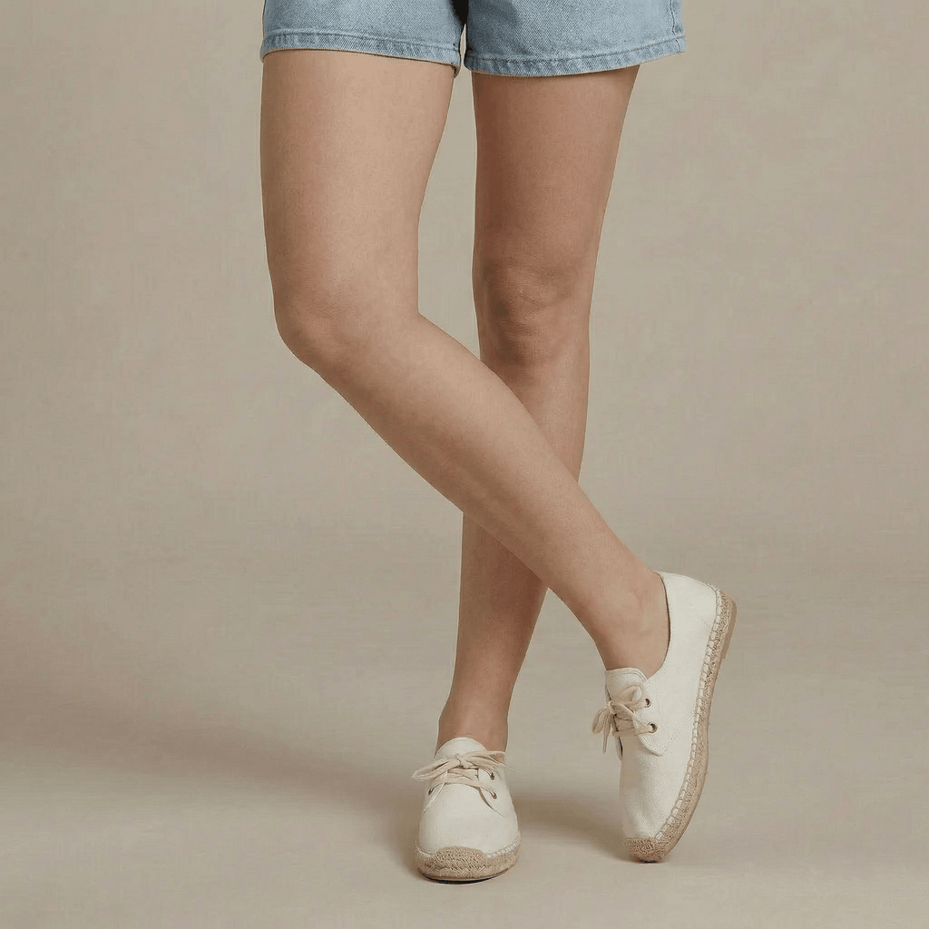Espadrille Toile à Lacets