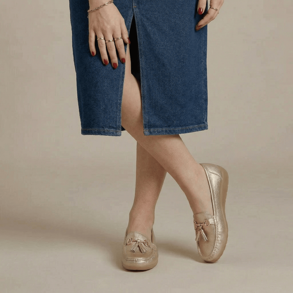 Mocassin à Gland Femme