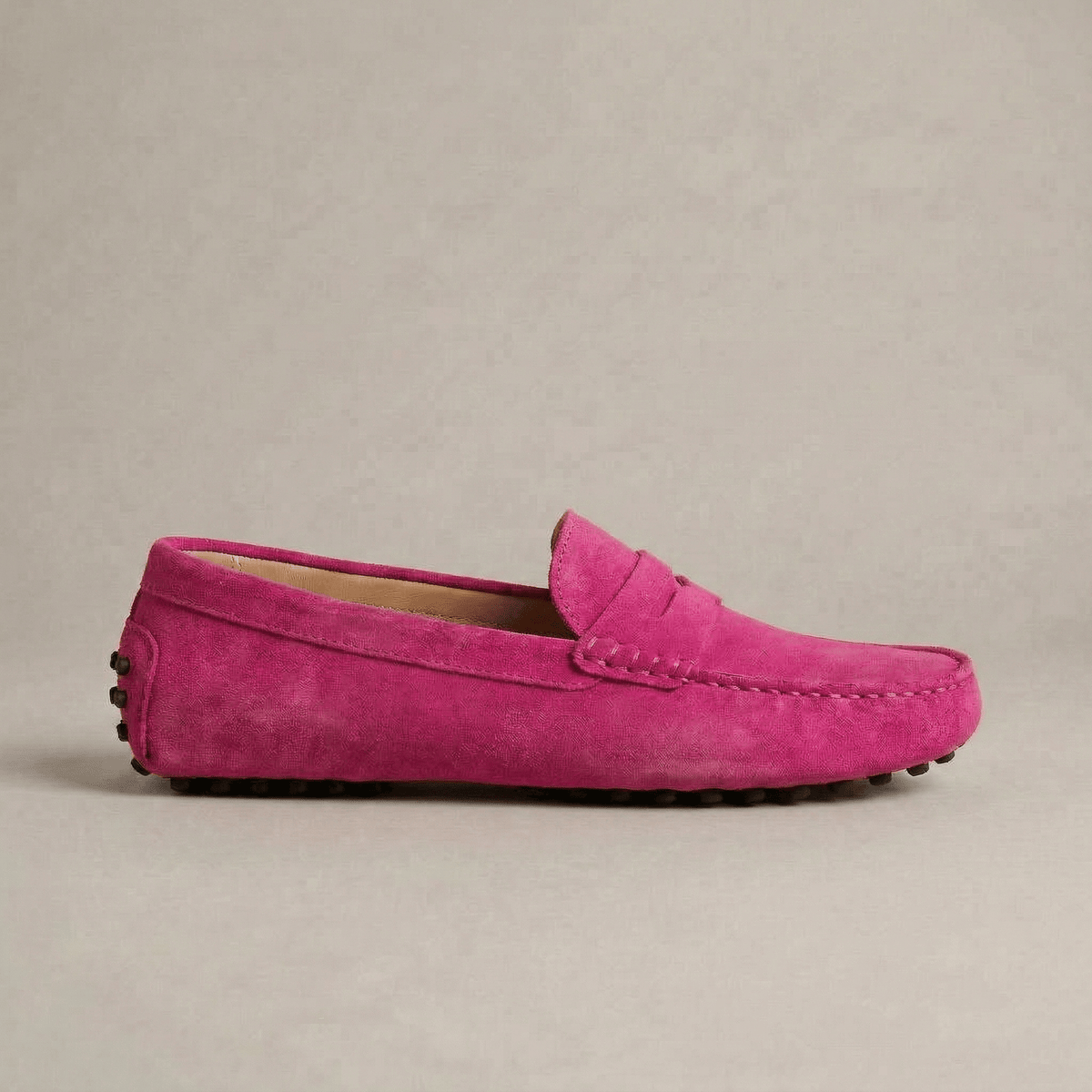 Mocassin Bateau Daim Femme