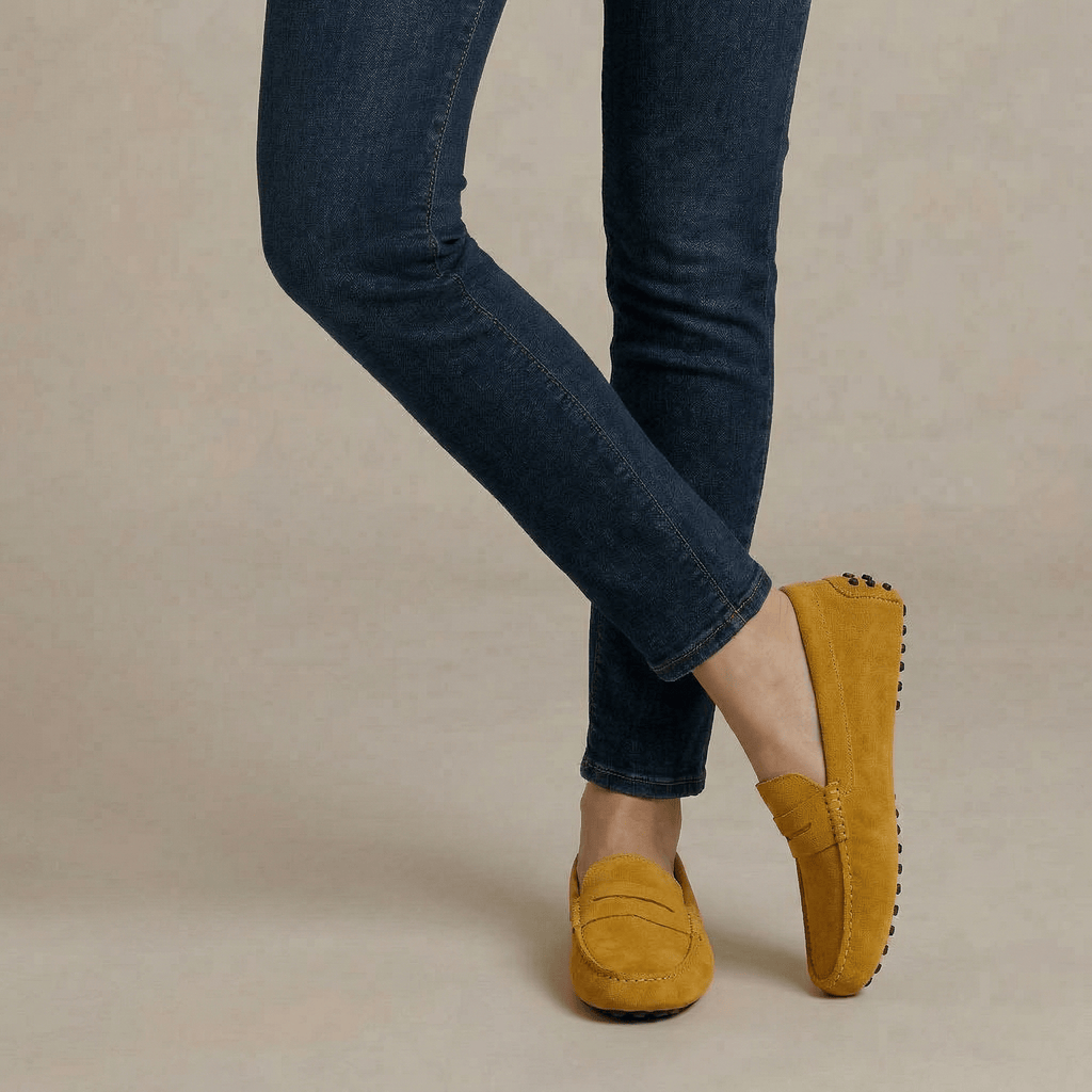 Mocassin Bateau Daim Femme