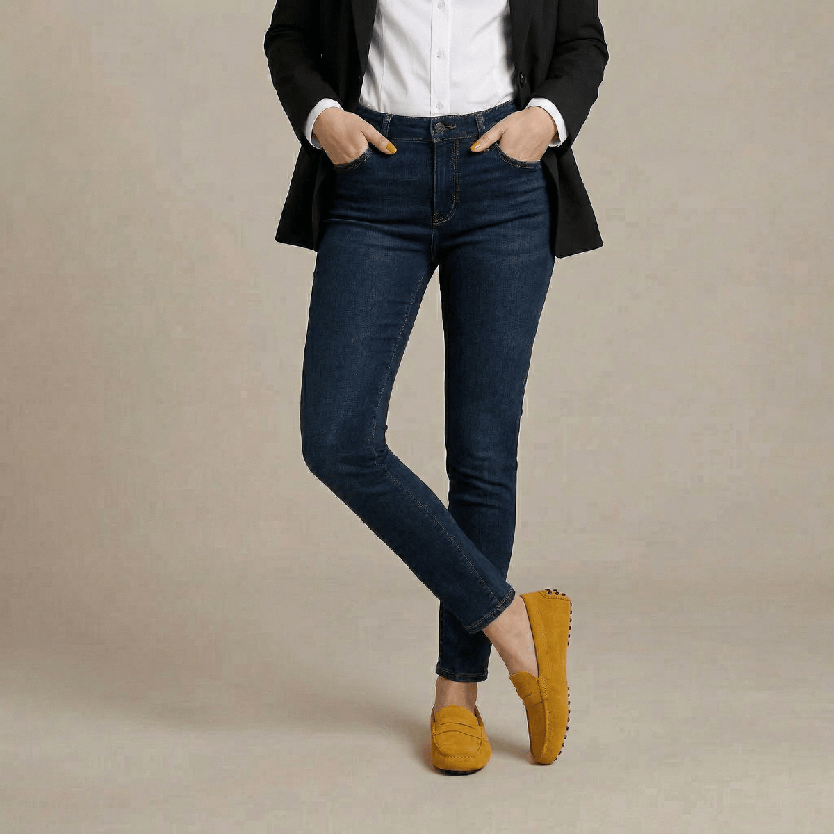 Mocassin Bateau Daim Femme