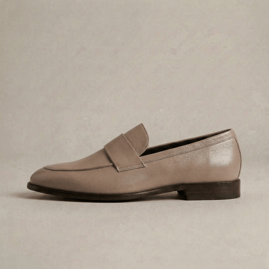 Mocassin Cuir Vintage Femme