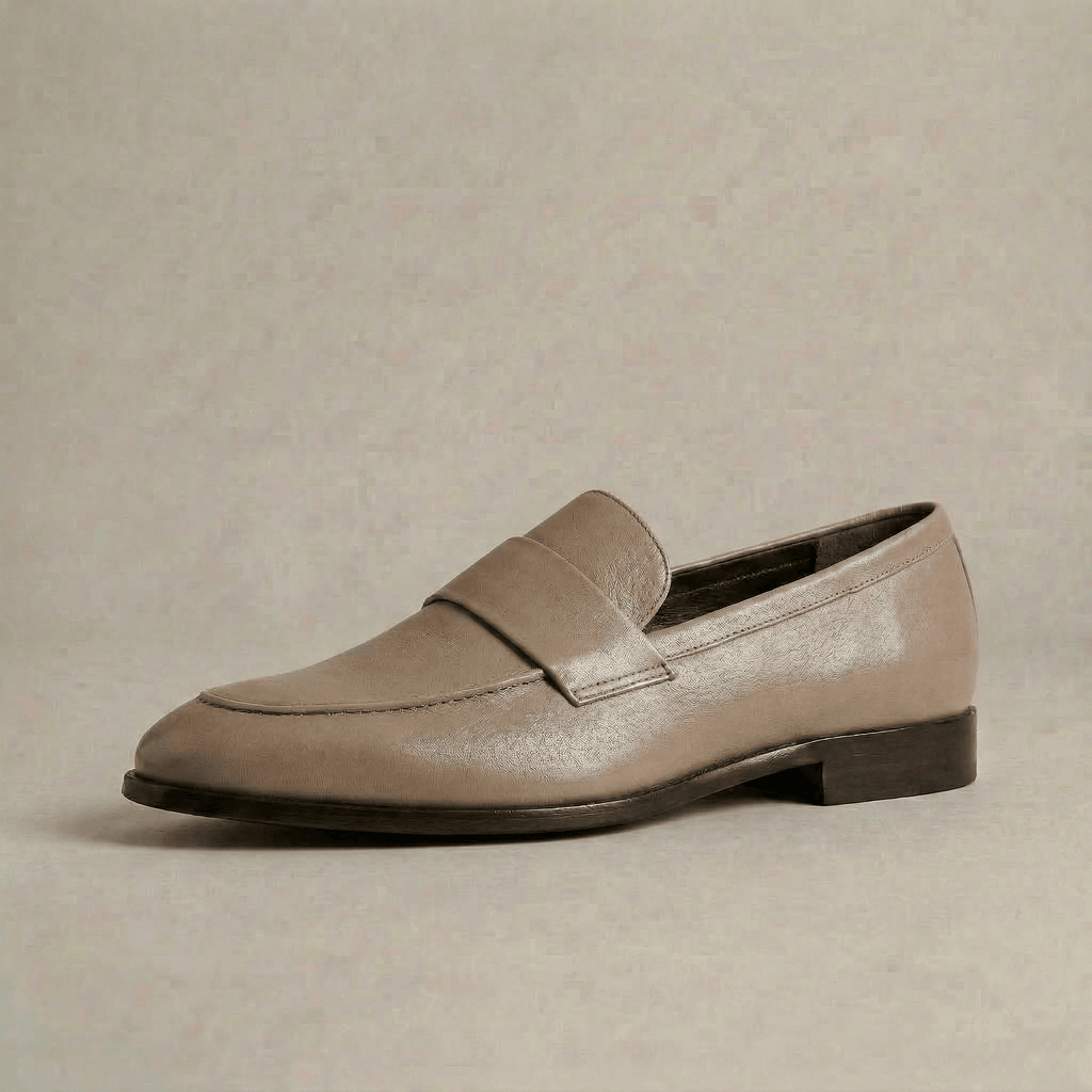 Mocassin Cuir Vintage Femme