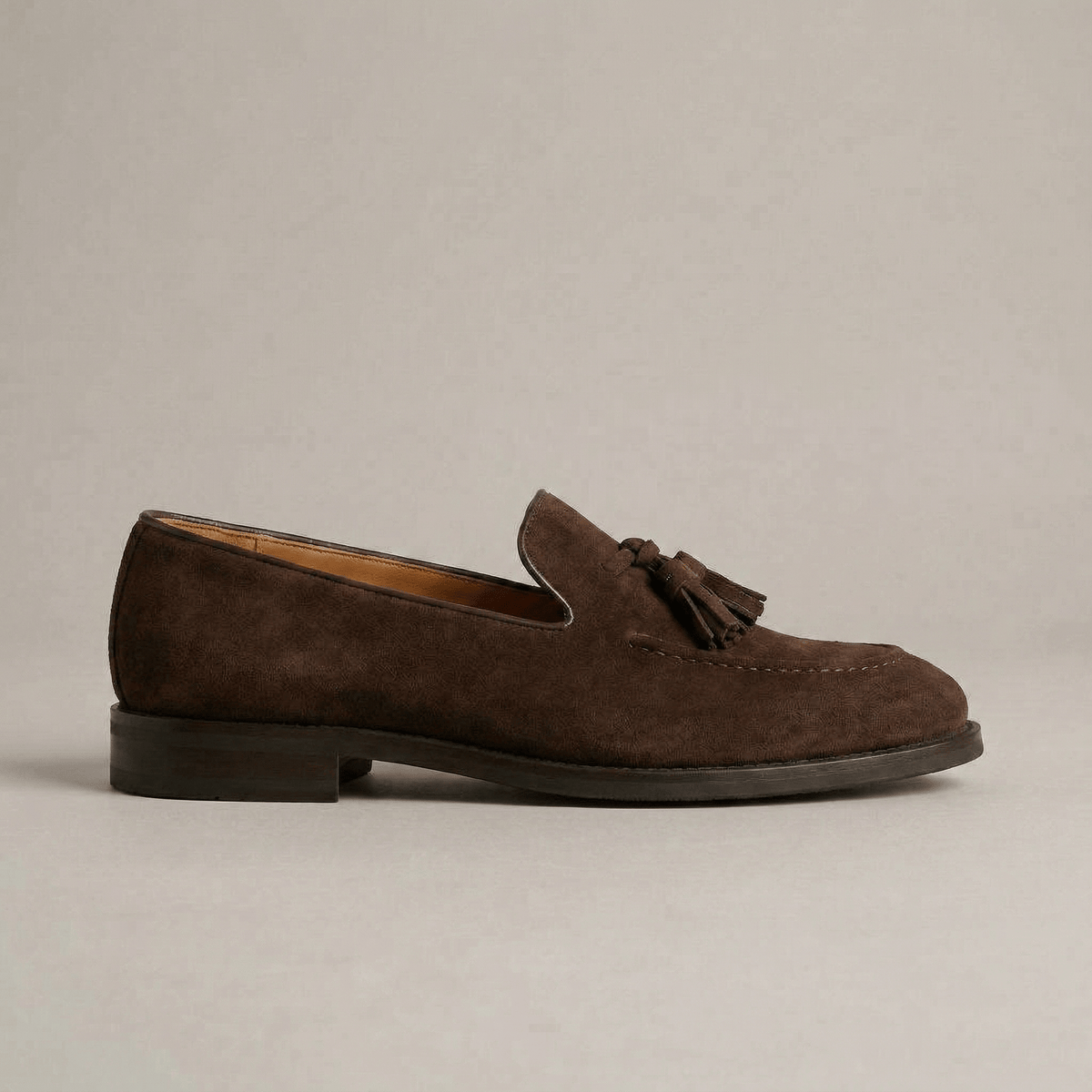 Mocassin Daim Frange Femme