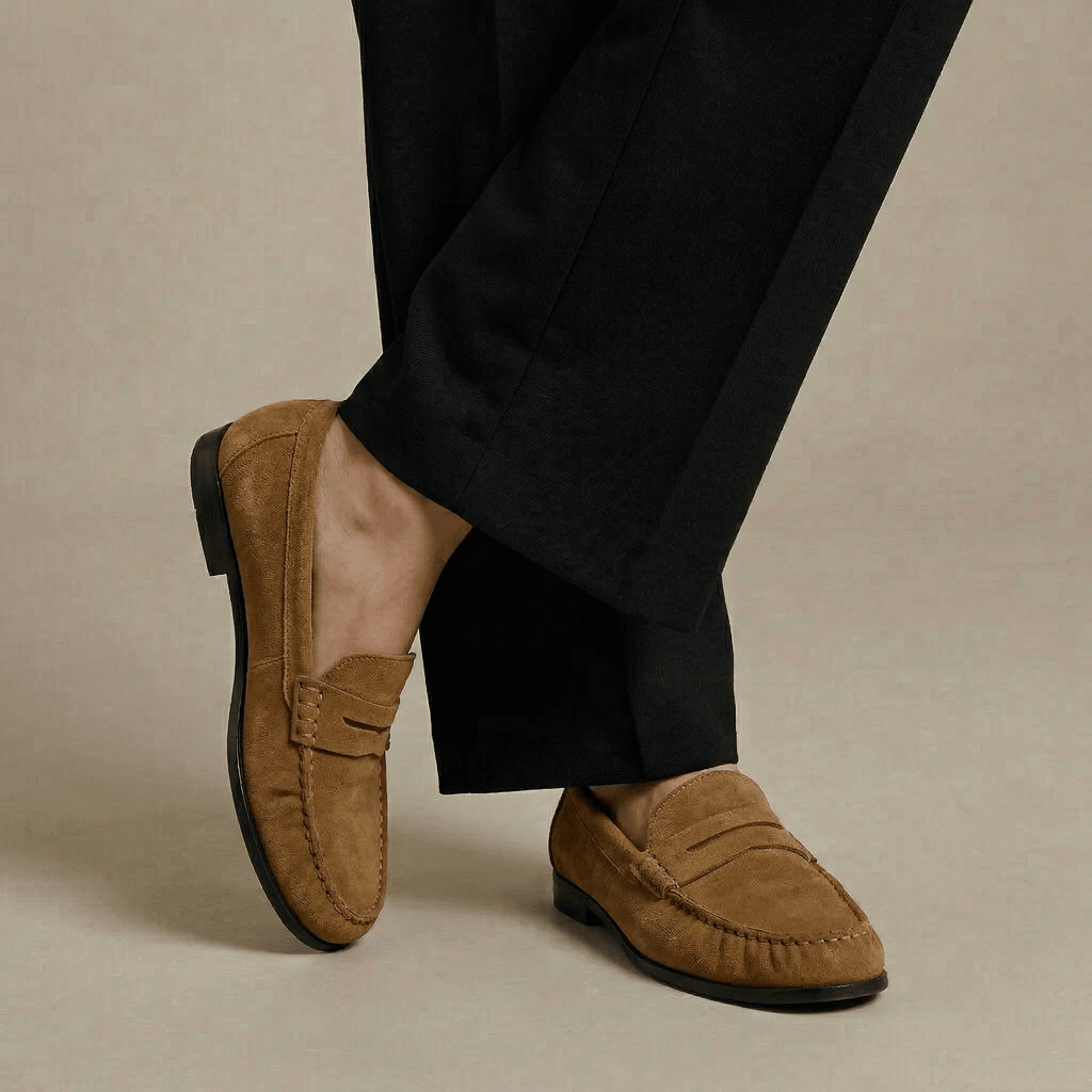 Mocassin Daim Marron Femme