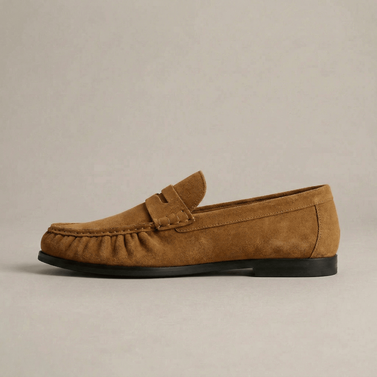 Mocassin Daim Marron Femme
