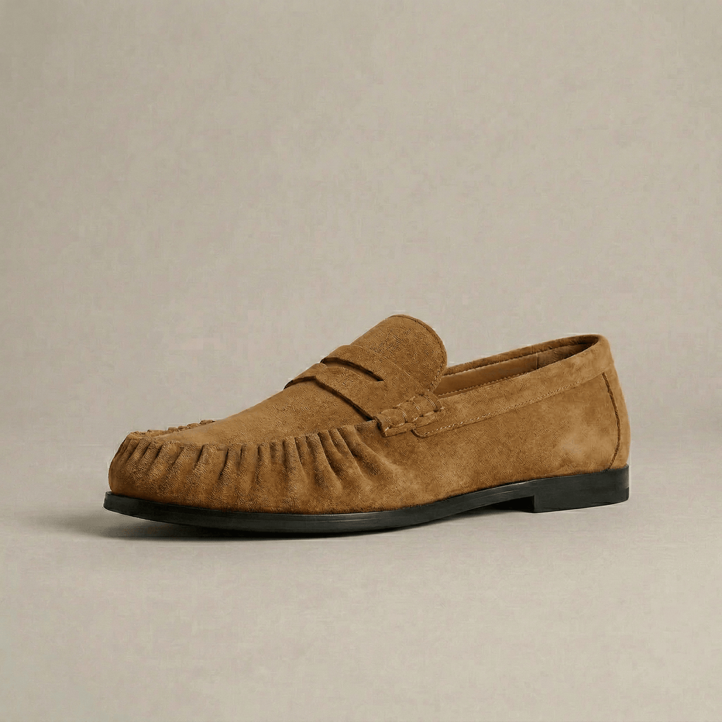 Mocassin Daim Marron Femme