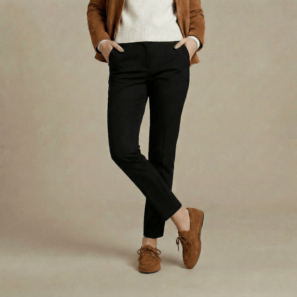 Mocassin Femme Bout Rond