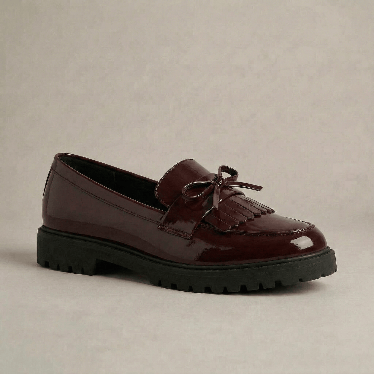 Mocassin Vernis Femme