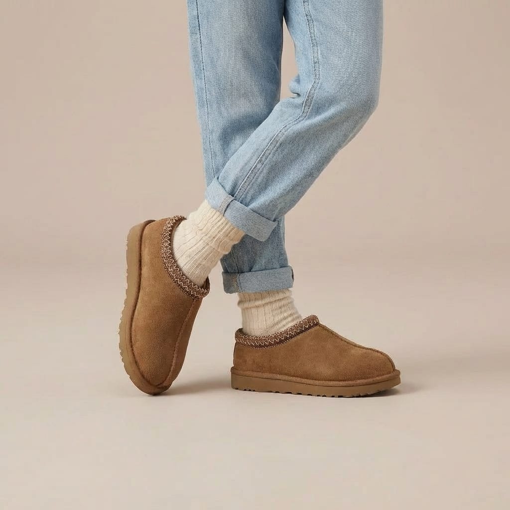 Mule Chausson Enfant Daim