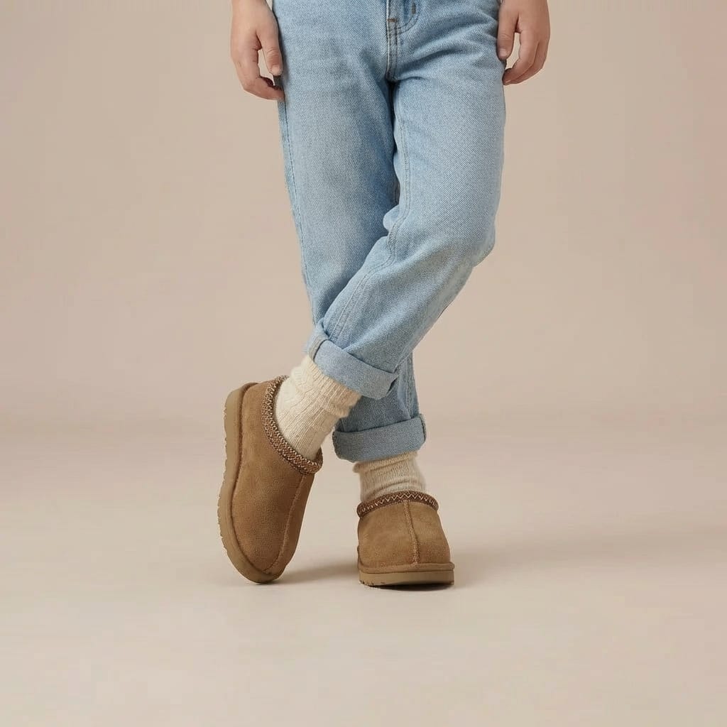 Mule Chausson Enfant Daim