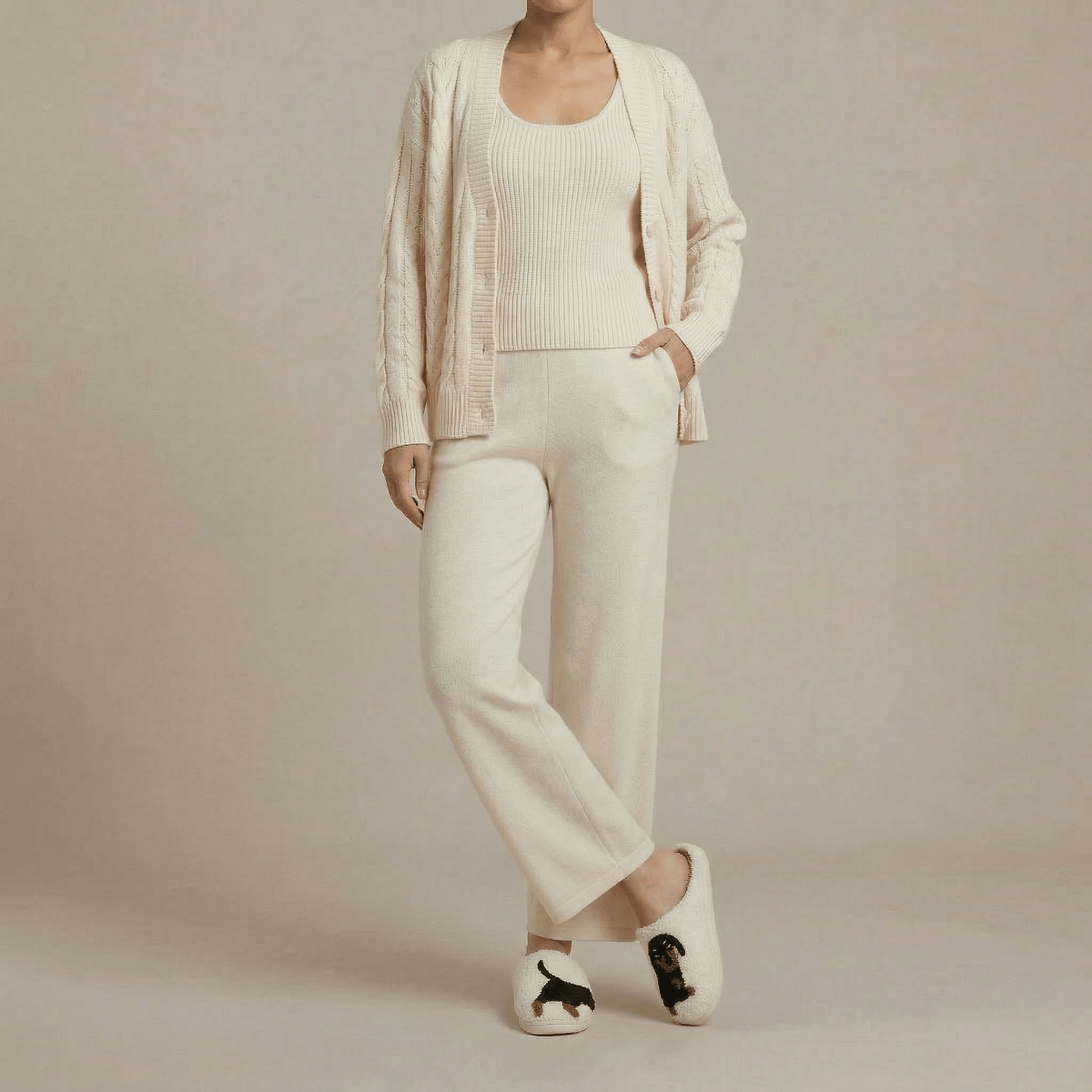 Mule Chausson Femme Coton