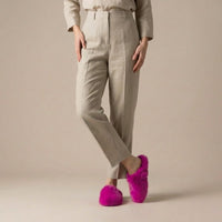Mule Chausson Fourrure Femme