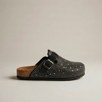 Mule Fermée avec Strass