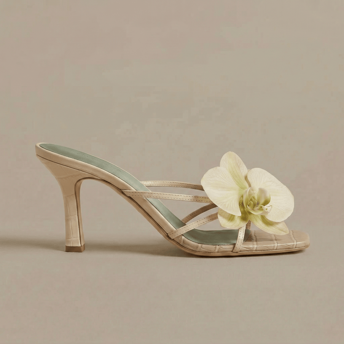 Sandale à Talon Fleur