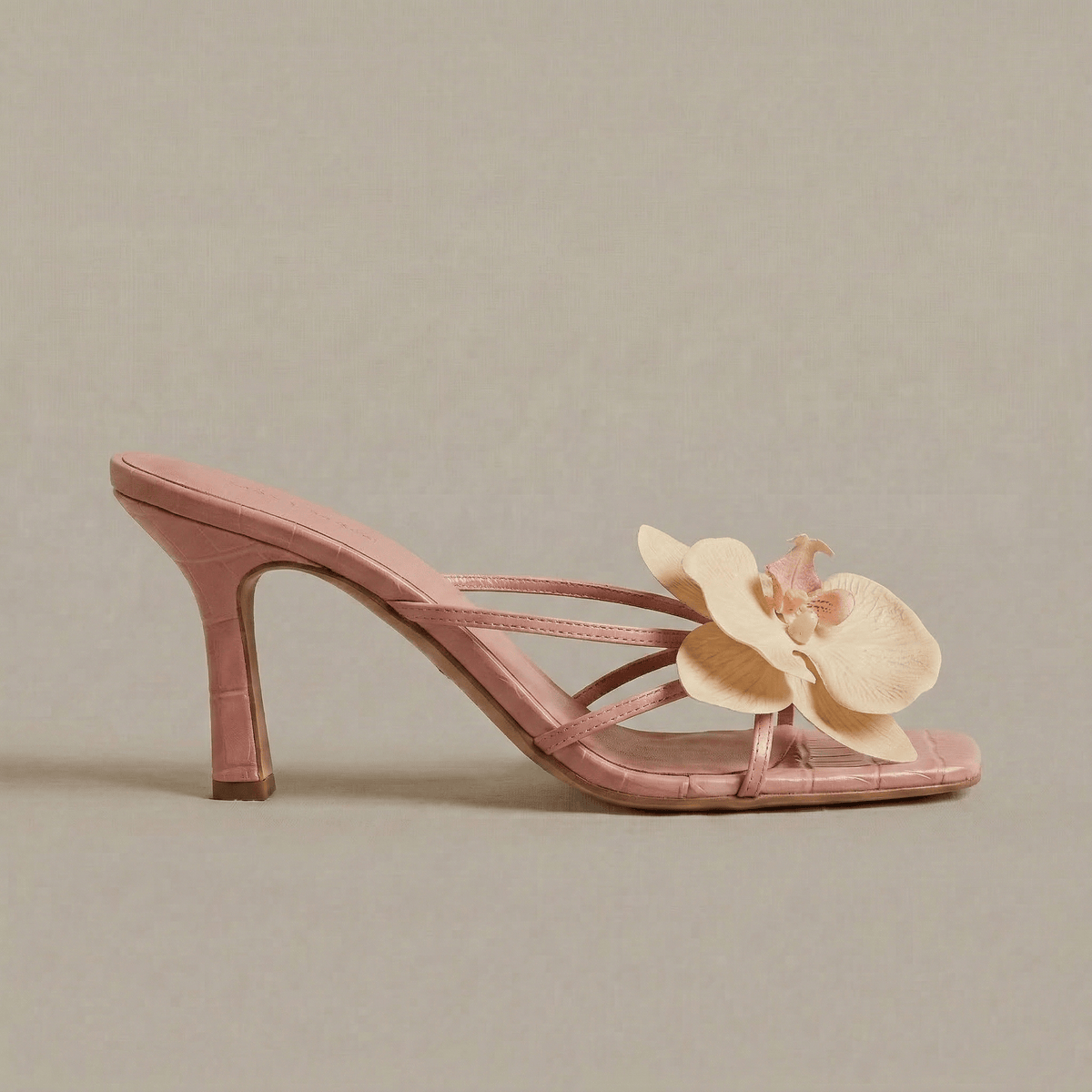 Sandale à Talon Fleur