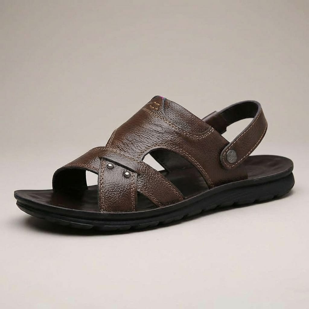 Sandale de Marche Homme Cuir