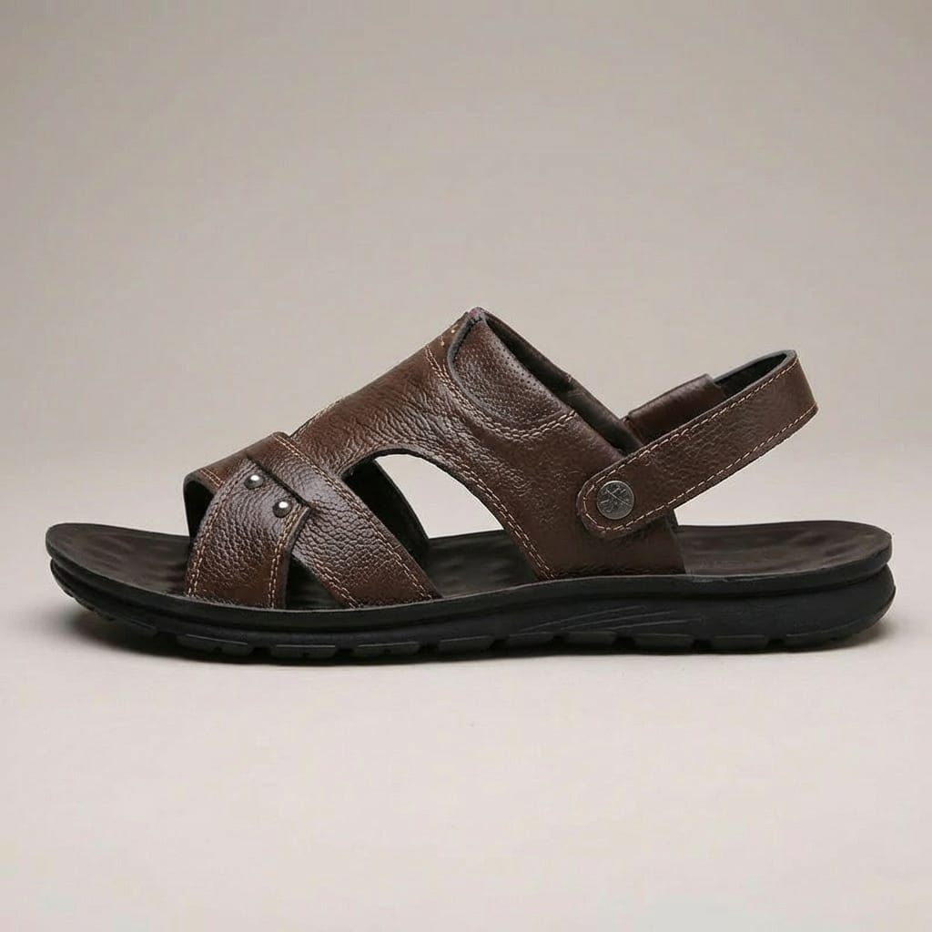 Sandale de Marche Homme Cuir