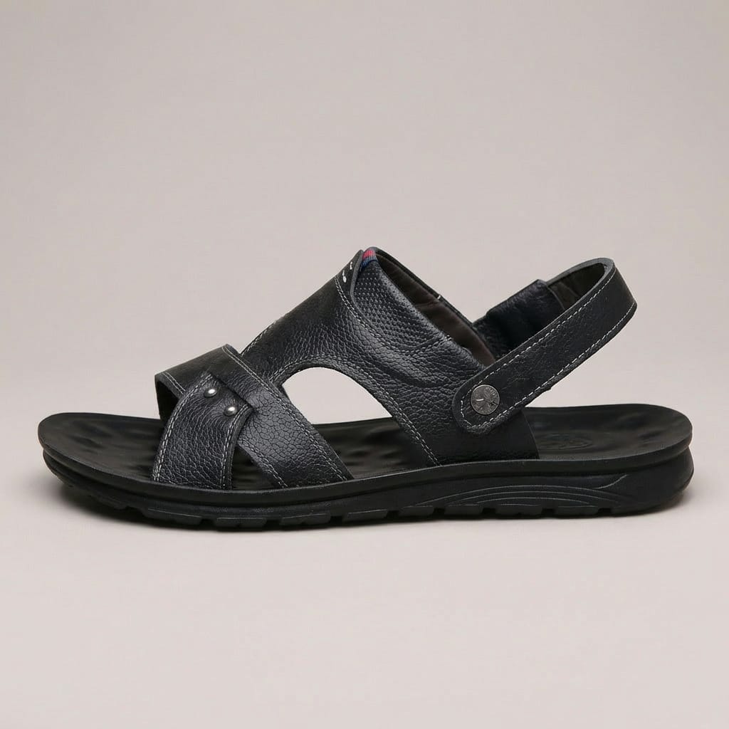 Sandale de Marche Homme Cuir