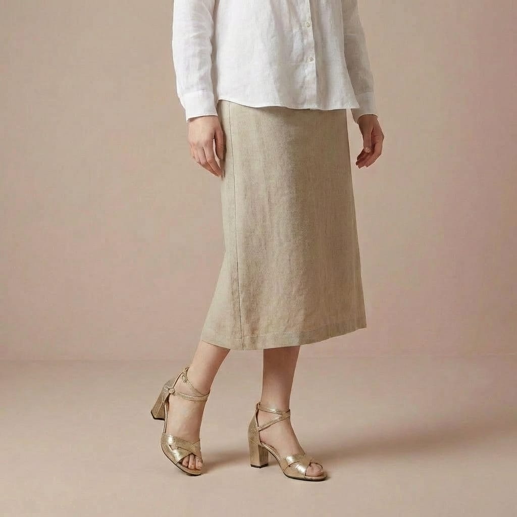 Sandale Dorée Brides Croisées