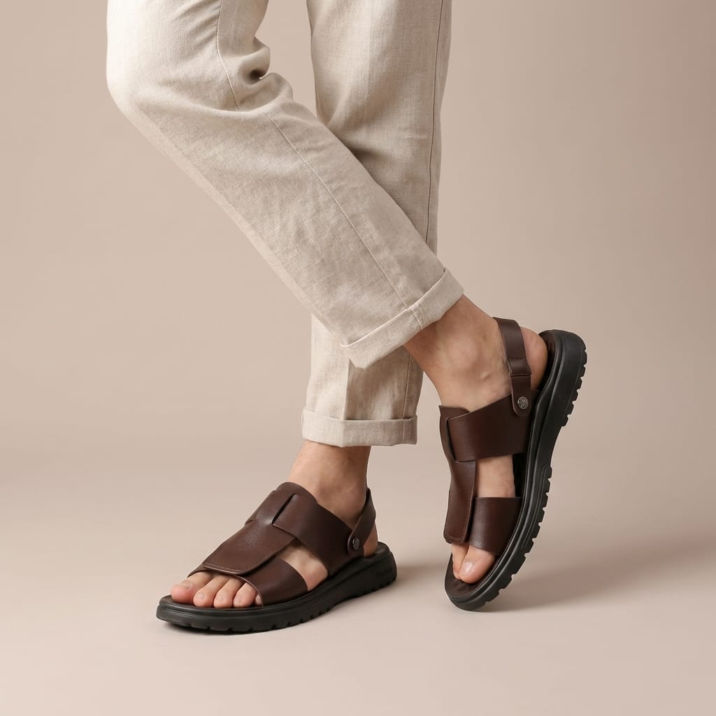 Sandale Homme Cuir Randonnée