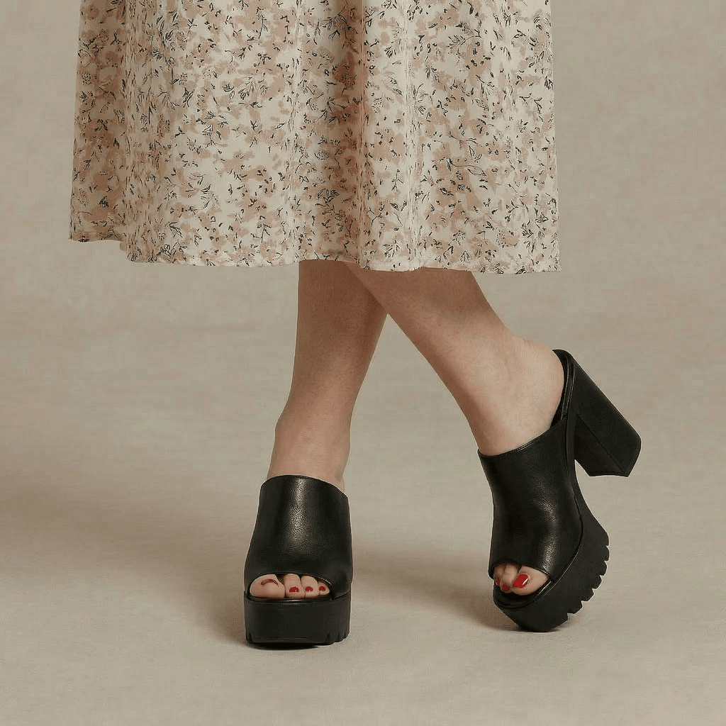 Sandale Plateforme Talon Haut