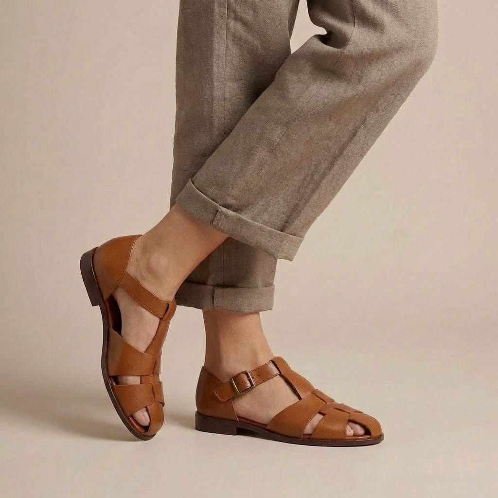 Sandale Romaine Cuir Homme