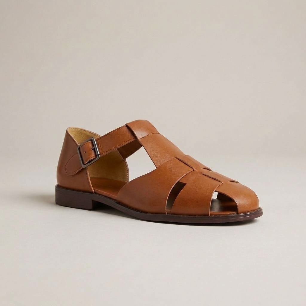 Sandale Romaine Cuir Homme